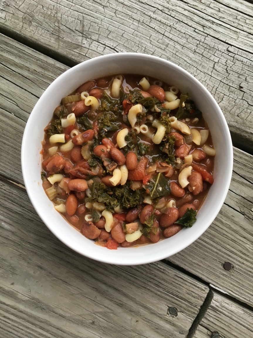 Pasta Fagioli with Cranberry Beans and Kale